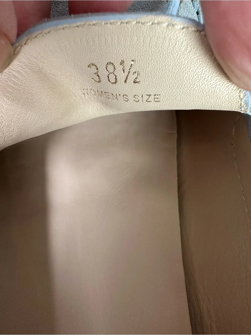 TOD'S Gommino Suede Bow Driving Loafer Light Blue Sz 38.5